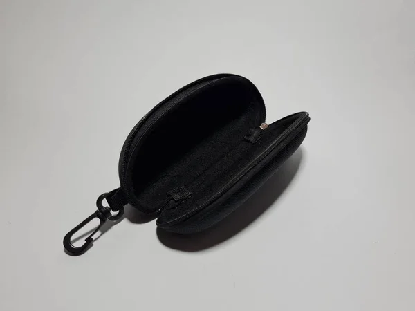 Black Eyeglass Holder Made Cloth Plastic — Stock Fotó