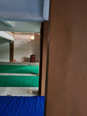 The background of the building in the mosque