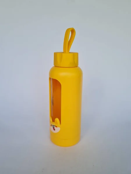 Yellow Drink Holder White Background — 图库照片