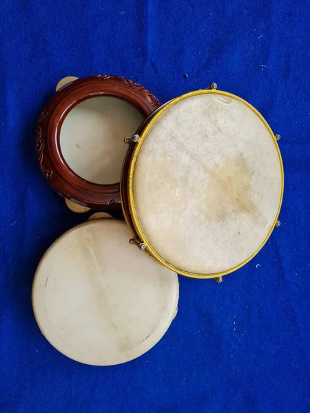 Tambourine Percussion Instrument Accompany Prophet Prayers Muslims — 스톡 사진