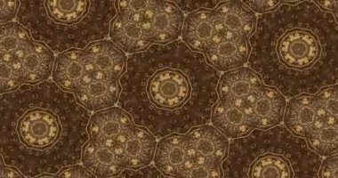 Güzel doku kaleydoskopik tasarım, soyut kaleydoskop arkaplan, eşsiz kaleydoskop animasyonu.