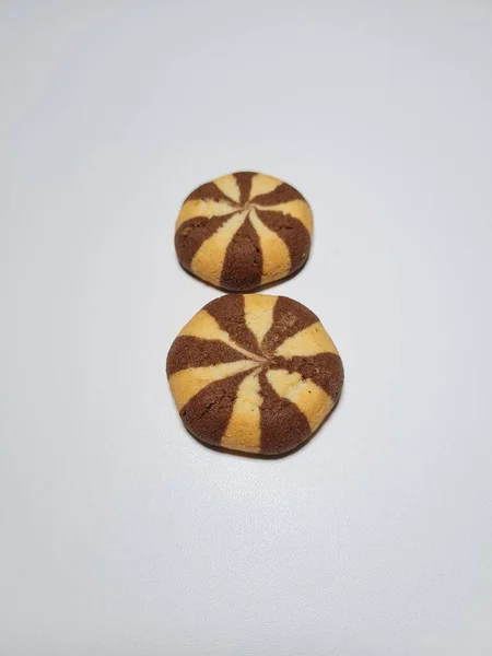 Печиво Смаком Шоколаду Білій Тарі — стокове фото