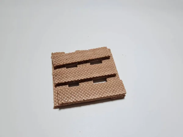 Crunchy Snacks Made Flour Other Ingredients Chocolate Wafers — Stock fotografie