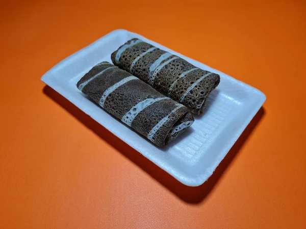 Typical Indonesian Snack Made Flour Other Ingredients Called Omelet Rolls — Foto Stock