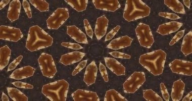 Güzel doku kaleydoskopik tasarım, soyut kaleydoskop arkaplan, eşsiz kaleydoskop animasyonu.