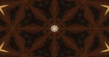 Güzel doku kaleydoskopik tasarım, soyut kaleydoskop arkaplan, eşsiz kaleydoskop animasyonu.