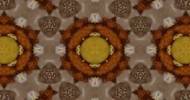 Güzel doku kaleydoskopik tasarım, soyut kaleydoskop arkaplan, eşsiz kaleydoskop animasyonu.