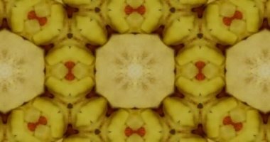 Güzel doku kaleydoskopik tasarım, soyut kaleydoskop arkaplan, eşsiz kaleydoskop animasyonu.