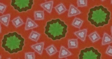 Güzel doku kaleydoskopik tasarım, soyut kaleydoskop arkaplan, eşsiz kaleydoskop animasyonu.