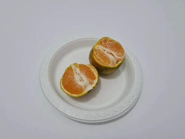 Sweet Citrus Fruit Contains Vitamin — ストック写真