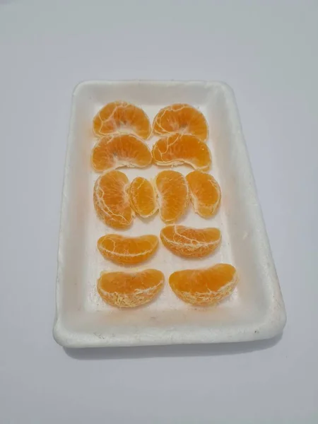 Sweet Citrus Fruit Contains Vitamin — ストック写真