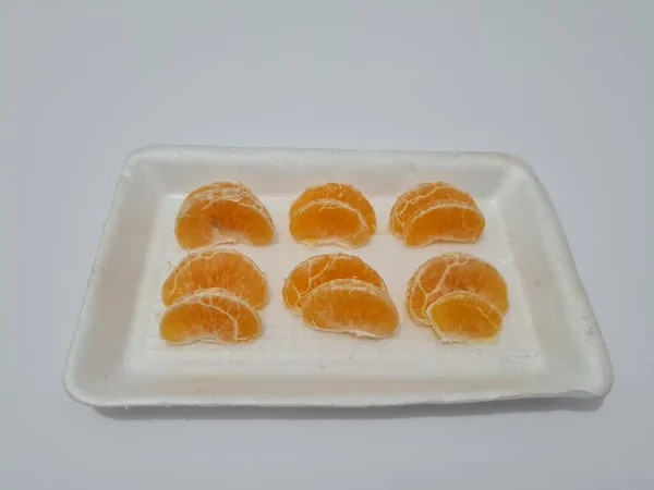 Sweet Citrus Fruit Contains Vitamin — ストック写真