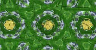 Güzel doku kaleydoskopik tasarım, soyut kaleydoskop arkaplan, eşsiz kaleydoskop animasyonu.