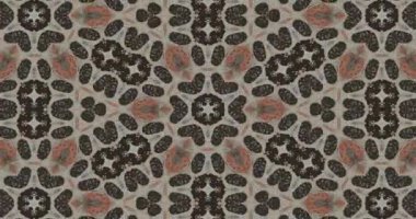 Güzel doku kaleydoskopik tasarım, soyut kaleydoskop arkaplan, eşsiz kaleydoskop animasyonu.