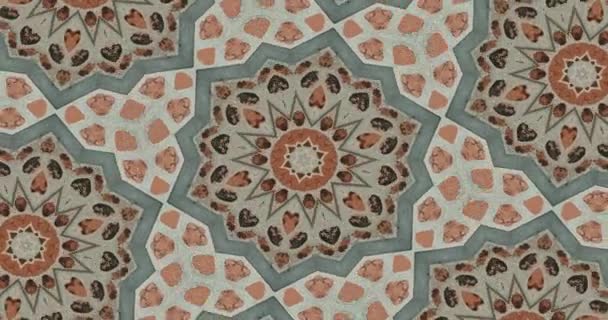 Krásná Textura Kaleidoskopický Design Abstraktní Kaleidoskop Pozadí Unikátní Kaleidoskop Animace — Stock video