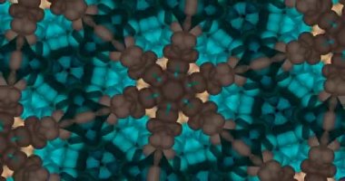 Güzel doku kaleydoskopik tasarım, soyut kaleydoskop arkaplan, eşsiz kaleydoskop animasyonu.