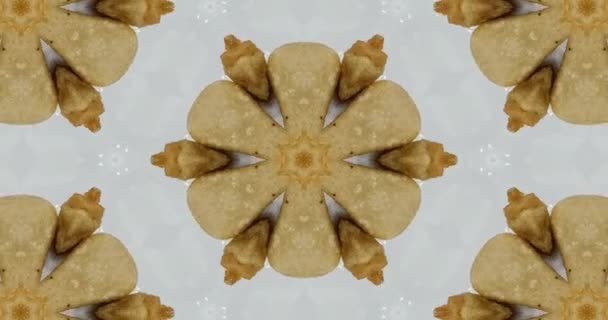 Krásná Textura Kaleidoskopický Design Abstraktní Kaleidoskop Pozadí Unikátní Kaleidoskop Animace — Stock video