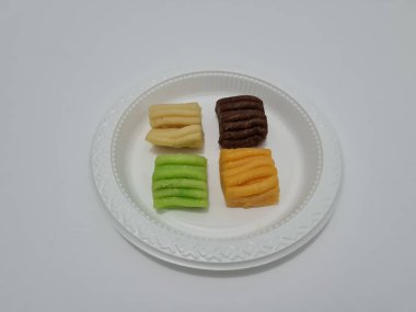Snacks from Indonesia made from flour and other ingredients, namely getuk cake