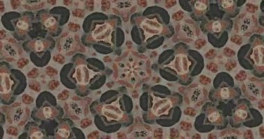 Güzel doku kaleydoskopik tasarım, soyut kaleydoskop arkaplan, eşsiz kaleydoskop animasyonu.