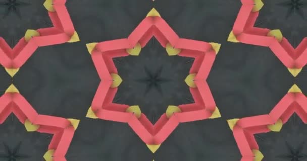 Beautiful Texture Kaleidoscopic Design Abstract Kaleidoscope Backgroun — 비디오