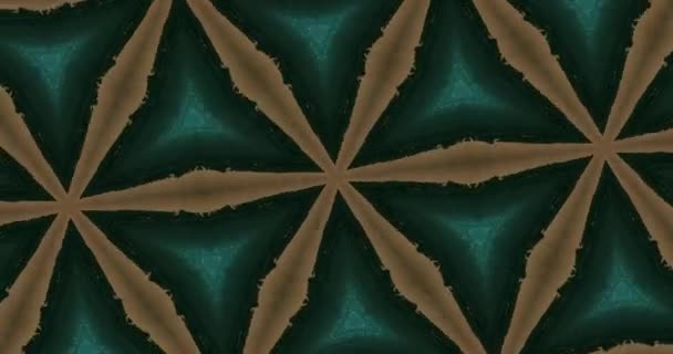 Hermoso Diseño Caleidoscópico Textura Fondo Caleidoscopio Abstracto Animación Caleidoscopio Único — Vídeo de stock
