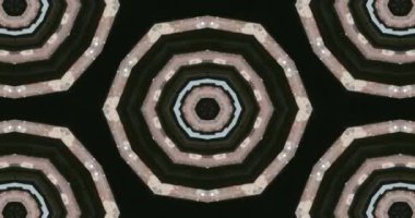 Güzel doku kaleydoskopik tasarım, soyut kaleydoskop arkaplan, eşsiz kaleydoskop animasyonu.