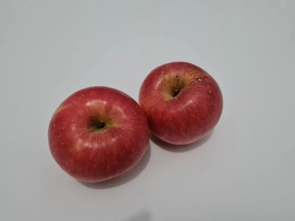 Sweet Red Fresh Apples Can Contain Vitamins Minerals Good Our — Stock Photo, Image