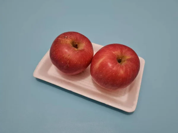 Sweet Red Fresh Apples Can Contain Vitamins Minerals Good Our — Φωτογραφία Αρχείου