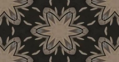 Güzel doku kaleydoskopik tasarım, soyut kaleydoskop arkaplan, eşsiz kaleydoskop animasyonu.