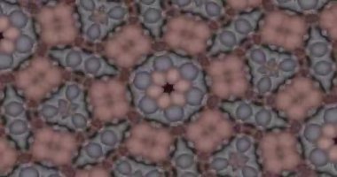 Güzel doku kaleydoskopik tasarım, soyut kaleydoskop arkaplan, eşsiz kaleydoskop animasyonu.