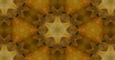 Güzel doku kaleydoskopik tasarım, soyut kaleydoskop arkaplan, eşsiz kaleydoskop animasyonu.
