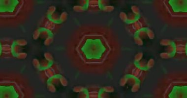 Güzel doku kaleydoskopik tasarım, soyut kaleydoskop arkaplan, eşsiz kaleydoskop animasyonu.