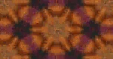 Güzel doku kaleydoskopik tasarım, soyut kaleydoskop arkaplan, eşsiz kaleydoskop animasyonu.