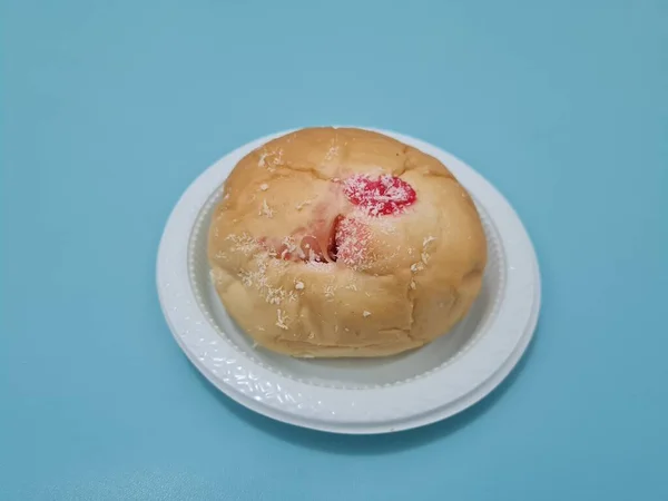 Chléb Mouky Dalších Složek Pomazáním Nebo Náplní Borůvkovým Džemem — Stock fotografie