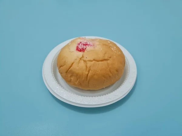 Chléb Mouky Dalších Složek Pomazáním Nebo Náplní Borůvkovým Džemem — Stock fotografie