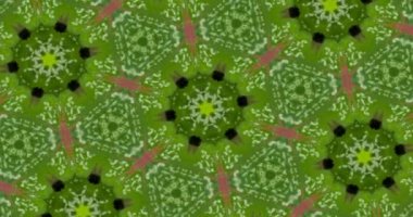 Güzel doku kaleydoskopik tasarım, soyut kaleydoskop arkaplan, eşsiz kaleydoskop animasyonu.