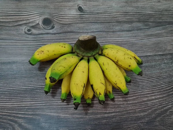 Milchbananen Die Gelb Reif Sind Sind Gut Für Unseren Körper — Stockfoto