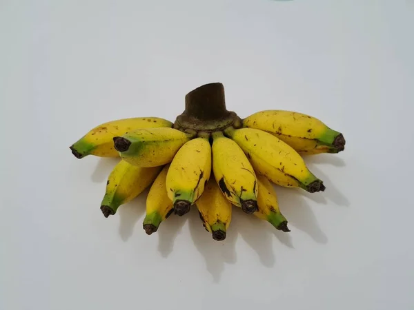 Mjölkbananer Som Mogna Gula Bra För Våra Kroppar Att Konsumera — Stockfoto