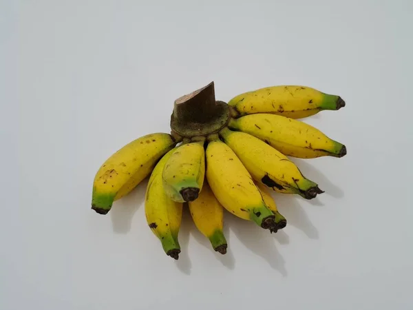 Los Plátanos Leche Que Están Maduros Color Amarillo Son Buenos — Foto de Stock