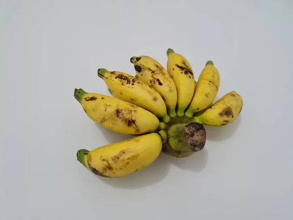 Los Plátanos Leche Que Están Maduros Color Amarillo Son Buenos —  Fotos de Stock