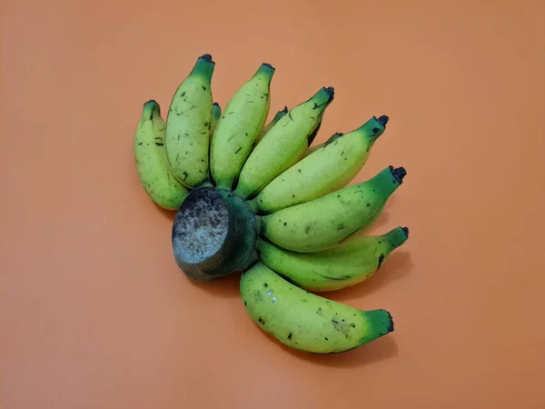 Bananas Leite Que São Amarelas Maduras São Boas Para Nossos — Fotografia de Stock