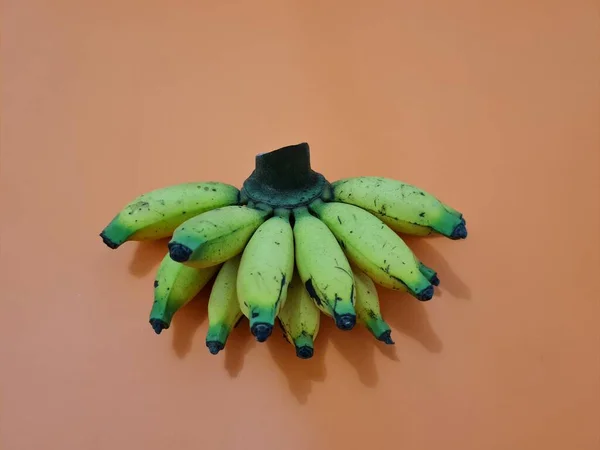 Les Bananes Lait Qui Sont Mûres Jaunes Sont Bonnes Pour — Photo