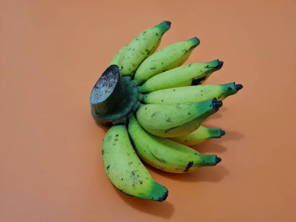 Bananas Leite Que São Amarelas Maduras São Boas Para Nossos — Fotografia de Stock