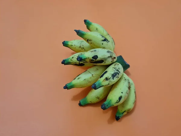 Banany Mleka Które Dojrzałe Żółte Dobre Dla Naszego Ciała Spożycia — Zdjęcie stockowe