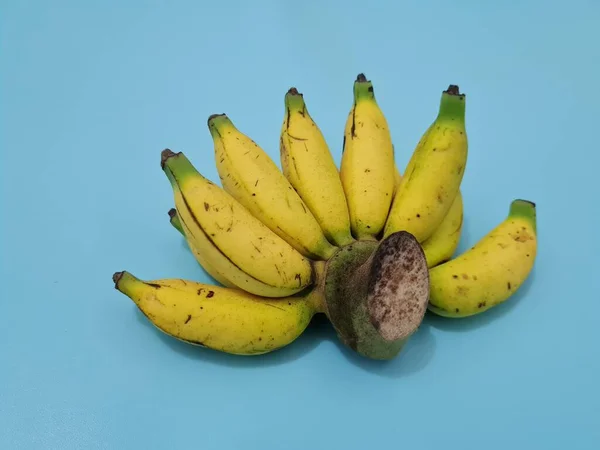 Bananas Leite Que São Amarelas Maduras São Boas Para Nossos — Fotografia de Stock