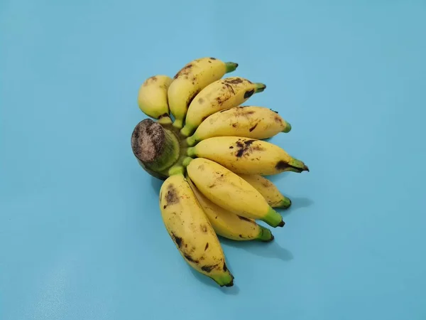 Bananas Leite Que São Amarelas Maduras São Boas Para Nossos — Fotografia de Stock