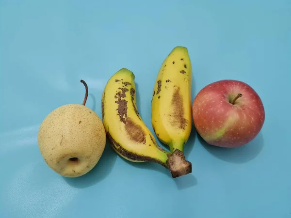 사과와 바나나와 이루어진 — 스톡 사진