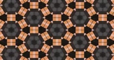 Güzel doku kaleydoskopik tasarım, soyut kaleydoskop arkaplan, eşsiz kaleydoskop animasyonu.