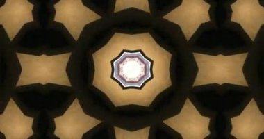 Güzel doku kaleydoskopik tasarım, soyut kaleydoskop arkaplan, eşsiz kaleydoskop animasyonu.