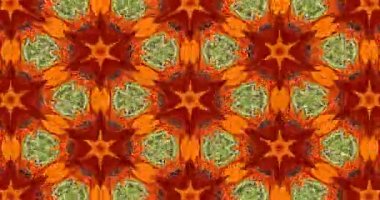 Güzel doku kaleydoskopik tasarım, soyut kaleydoskop arkaplan, eşsiz kaleydoskop animasyonu.